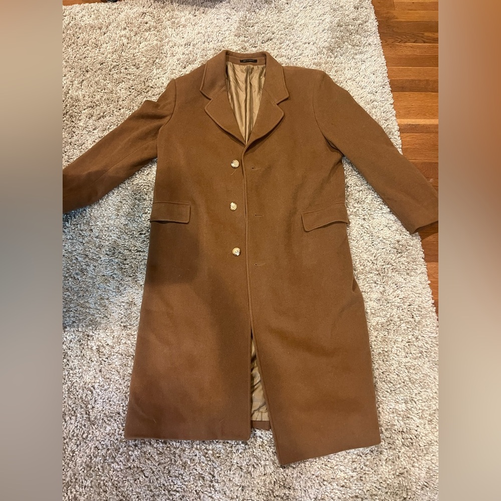 J.G. Hook Camel Cashmere Jacket Size 42